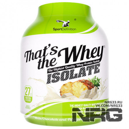SPORTDEFINITION That&#039;s The Whey ISOLATE (WPI 90%), 2.27 кг